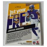Jordan Addison RC Relic 2023 Donrus Optis First Year Fresh #FYF-JA Rookie Minnesota Vikings Football Card