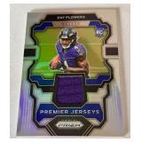 Zay Flowers RC Relic 2023 Prizm Premier Jerseys #PJ-ZF Rookie Football Card