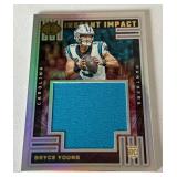 Bryce Young RC Relic 2023 Illusions Instant Impact #II-BYC Rookie Football Card