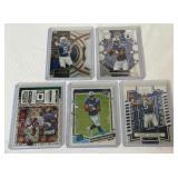 Anthony Richardson 5 RC Lot With Die Cut Rookie Football Cards