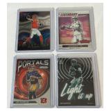 Joe Burrow 4 Card Football Lot