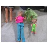 (A-3) Assorted Dolls and Case Full ...