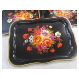 (FS) Set of 4 Vintage Metal Lap Tra...