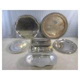(BS) Assorted Silver Tone Serving P...