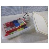 (BS) Vintage Poker Chips and Deck o...