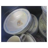 (F-2) Tote of Assorted Stoneware Di...