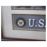 (FS) 3 Framed Military Navy, Air Fo...