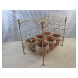(EC1) Vintage Metal Plant Holder/St...