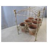 (EC1) Vintage Metal Plant Holder/St...