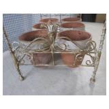 (EC1) Vintage Metal Plant Holder/St...