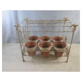 (EC1) Vintage Metal Plant Holder/St...