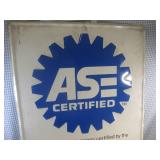 (FS) Large Metal ASE Certified Sign...