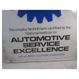 (FS) Large Metal ASE Certified Sign...