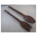 (CNTR) Large Vintage Wood Hand Carv...