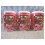 (B-4) 3 Containers of Country Time ...