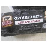 (FRZ) 2 Pounds Frozen Ground Beef 7...