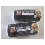 (FRZ) 2 Pounds Frozen Ground Beef 7...