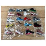 20 Brand New Nike Air Jordan Sneaker Air Max Foamposite Lebron Shoe Keychains