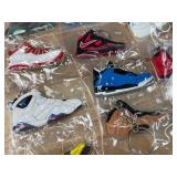 20 Brand New Nike Air Jordan Sneaker Air Max Foamposite Lebron Shoe Keychains