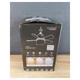 Brand New Socket Fan Light with Double Layer Shade Ceiling Fans with Remote and App Contro 3 Colors Wood Color