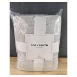 Brand New Cozy Earth 2-Pack Bamboo Bath Towels, Light Grey, 30" x 58" $140 Retail