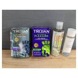 Brand New Trojan Condoms and Lubricants - 4 Items