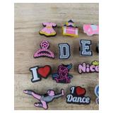 20 Brand New Assorted Decorative Croc Shoe Charms