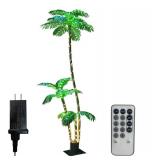 Brand New Artificial Lighted Palm Tree, 7-Foot with Remote Control, $85.00 Retail