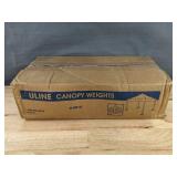 Brand New Uline Canopy Weights - 40 lbs Total (Four 10 lb Weights)
