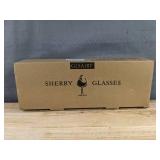 6 Brand New Sherry Glasses in Original Packaging