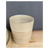 Brand New 12-Piece The Terra Cappuccino Ceramic Dinnerware Set