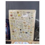 7 Brand New Metal Wall Art Tins with Various Designs