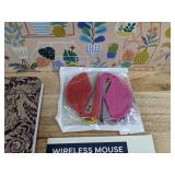 Brand New Office Supplies: 3-Ring Binders, Decomposition Books, Deskmat, Wireless Mouse, Letter Openers