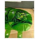 Brand New Marvel Superhero Wall Decal and Hulk Helium Balloons Set