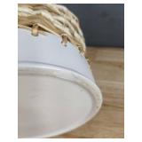 Brand New LiveTrends Hayworth Ceramic Indoor Planter Pot Matte White 6.5"