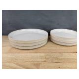 Brand New The Terra Ceramic Dinnerware Set, Reactive White, 6 Piece
