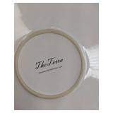 Brand New The Terra Ceramic Dinnerware Set, Reactive White, 6 Piece