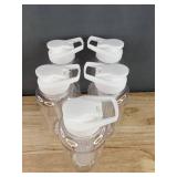 5 Brand New Hydration White Water Bottles with Fruit Infuser
