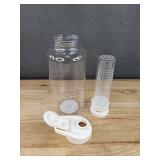 5 Brand New Hydration White Water Bottles with Fruit Infuser