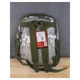 Brand New Moda West Clear and Green Backpack with Multiple Pockets