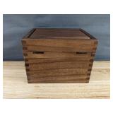 Brand New Wooden Recipe Box with Index Cards