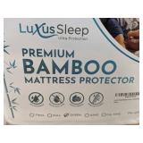 Brand New Luxus Sleep Premium Bamboo Queen Mattress Protector