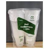24 Brand New 32 oz. Comfy Deli Containers with Lids