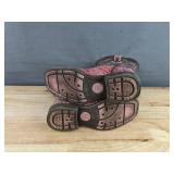 Roper Little Kids Pink & Brown Cowboy Boots - Girls Size 13