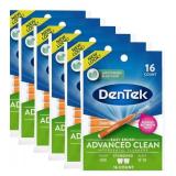 6 Brand New Packs DenTek Advanced Clean Interdental Cleaners 16 Count Each