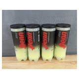 4 Brand New Tubes of Penn Championship Tennis Balls - 12 Balls Total