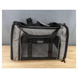 Soundy Pet Carrier with Grey and Black Design