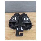 Brand New Under Armour Size 6 Youth Black Slide Sandals