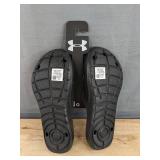Brand New Under Armour Size 6 Youth Black Slide Sandals