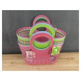 Brand New Assorted Plastic Tote Bags and Laundry Baskets